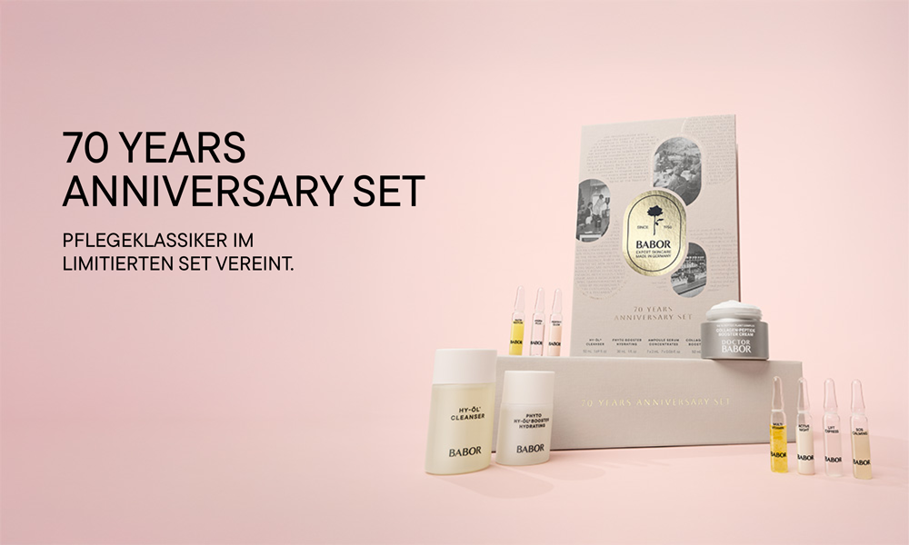 BABOR 70 Years Anniversary Set mit Pflegeklassikern